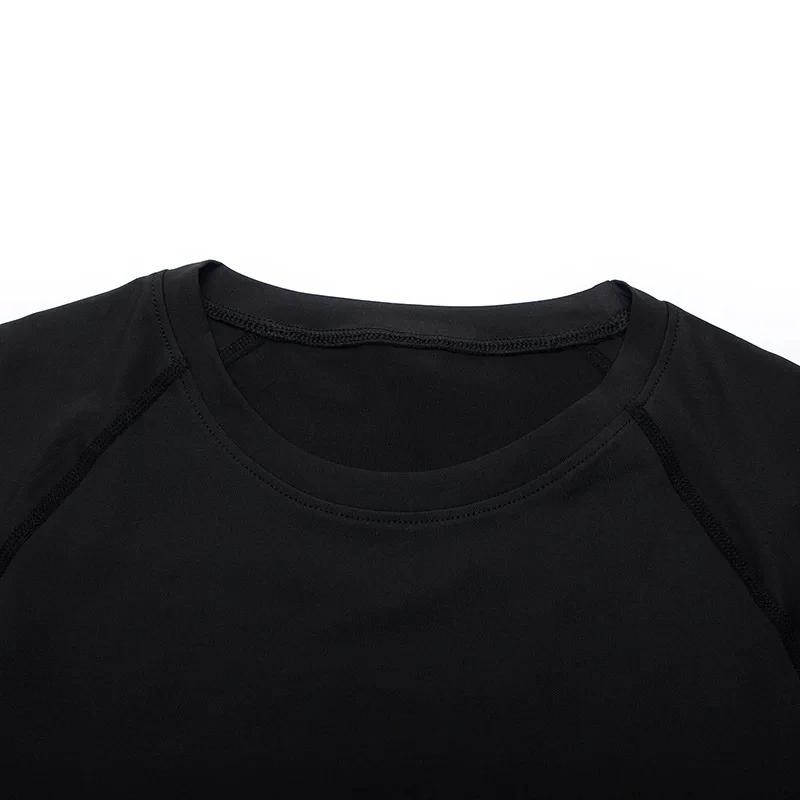 T-shirt à manches courtes de Compression pour hommes, Fitness, course à pied, basket-ball, vêtements