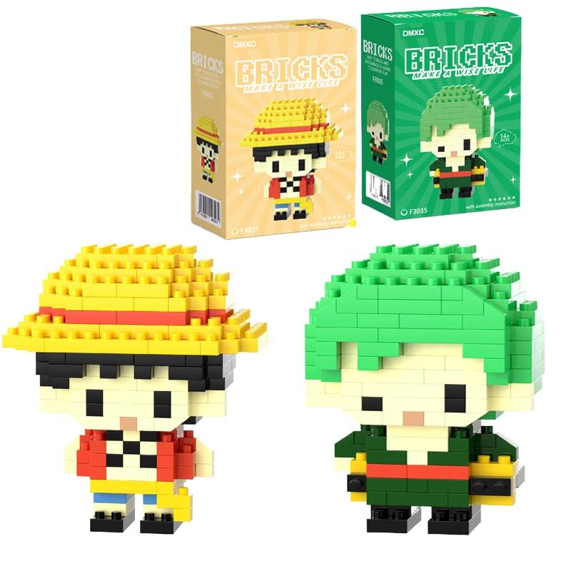 One Piaca blocs de construction Luffy Zoro blocs de construction figurines d'action Anime Nami Usopp