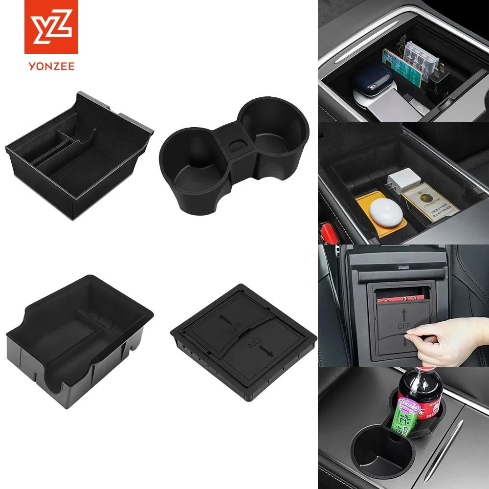 YZ pour Tesla modèle 3 modèle Y 2021-2023 organisateur de Console centrale voiture Tesla accoudoir d