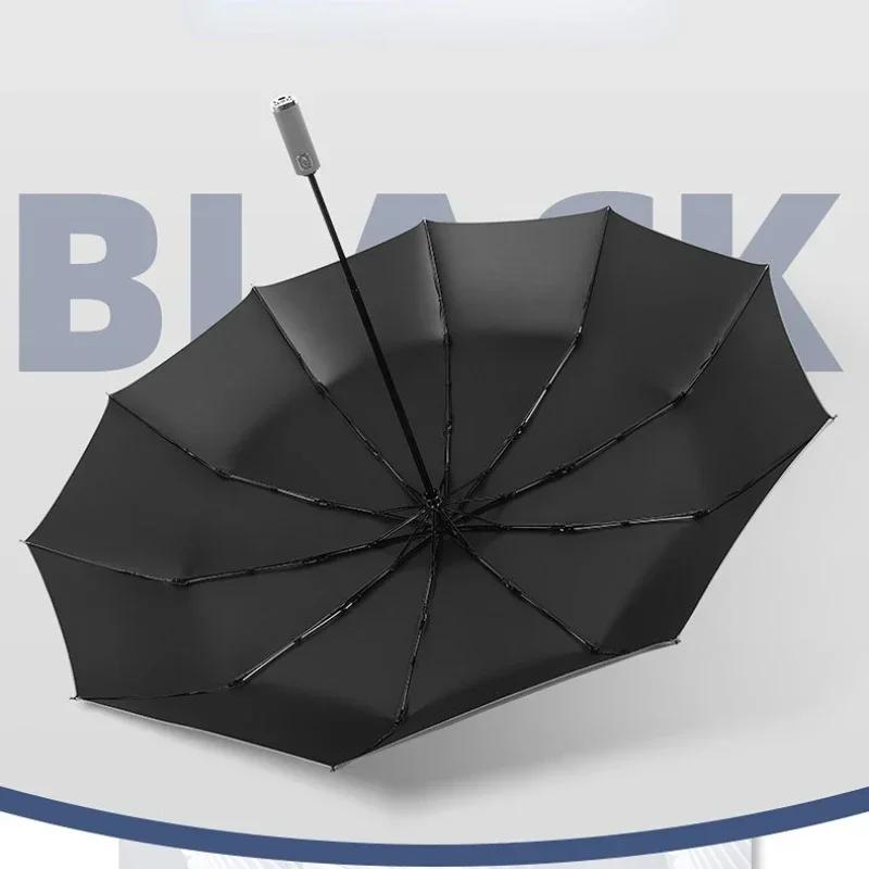 Parapluie pliant Super grand entièrement automatique pour hommes et femmes, coupe-vent, solide, impe