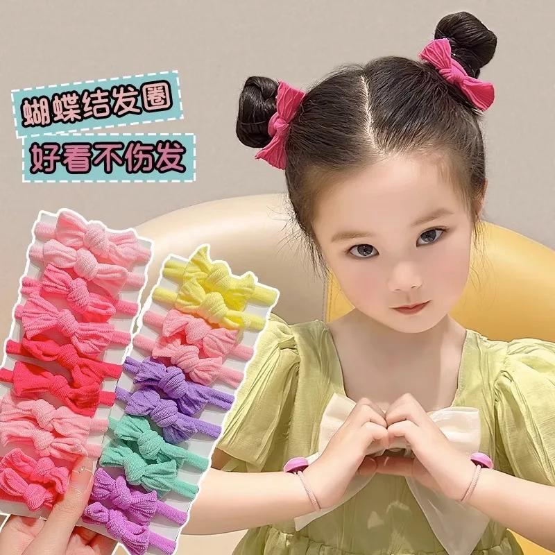 Bande de sauna pour enfants, haute élasticité, nœud, boucle de cheveux, petite fille, pas Hskins, bo