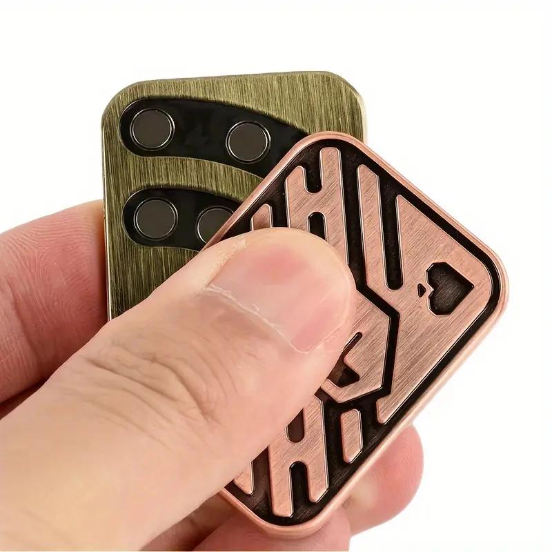 KK AA Fidget Slider métal crâne Push Slider soulagement du Stress jouet Anti-Stress EDC haut filatur