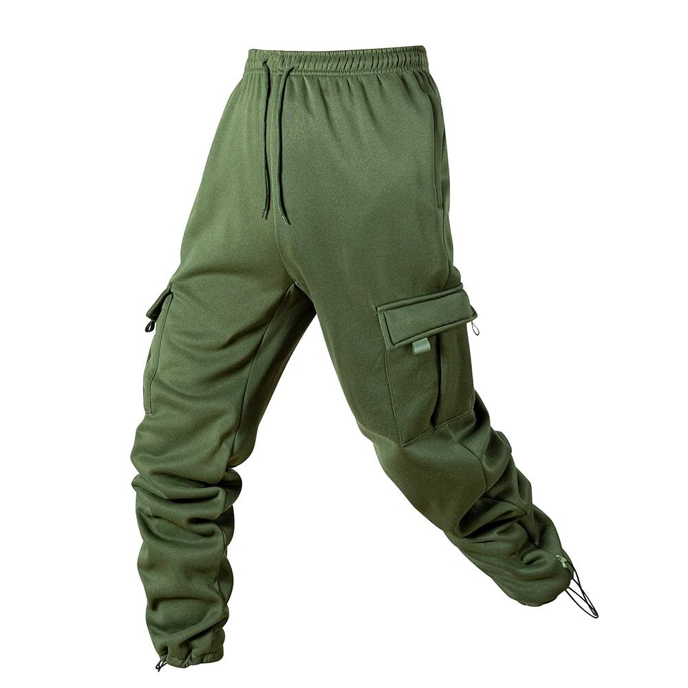 Viser de jogging multi-poches pour hommes, pantalons de survêtement longs, pantalons de fitness, pro