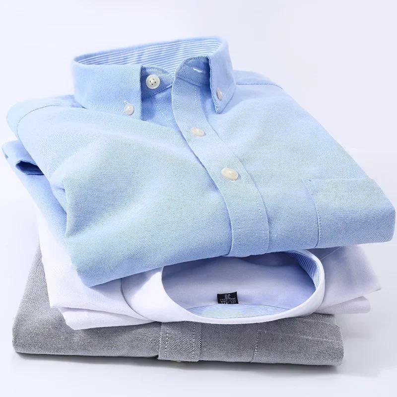 Cardigan à carreaux à manches longues pour jeunes, chemises fines Oxford à col carré épissé de coule