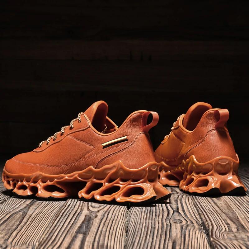 Baskets de luxe pour hommes, chaussures de course respirantes et décontractées, mocassins à la mode 