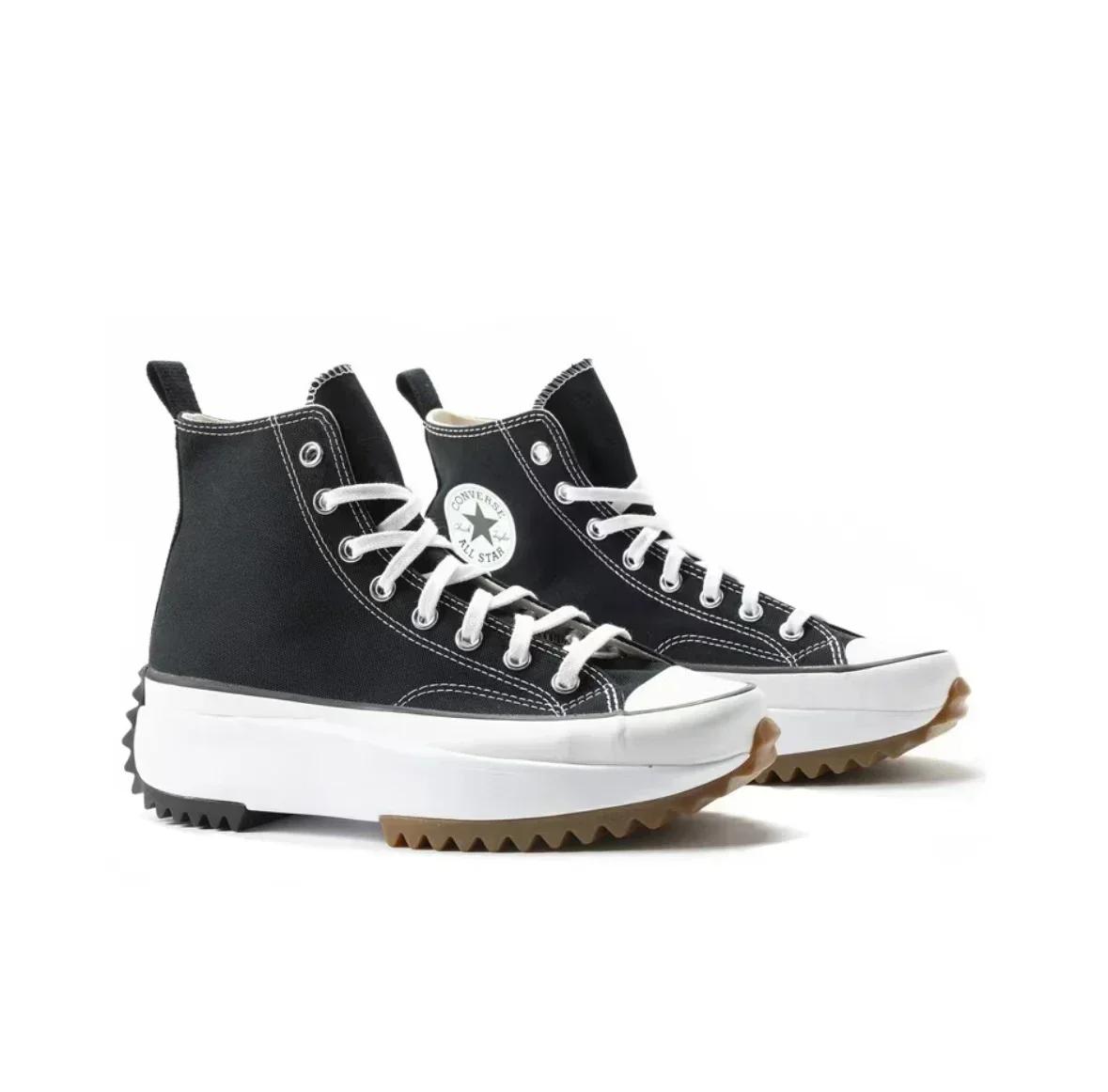 2025 Converse Run Star blanc noir gomme 168817C Absorption des chocs résistant à l'usure haut semell