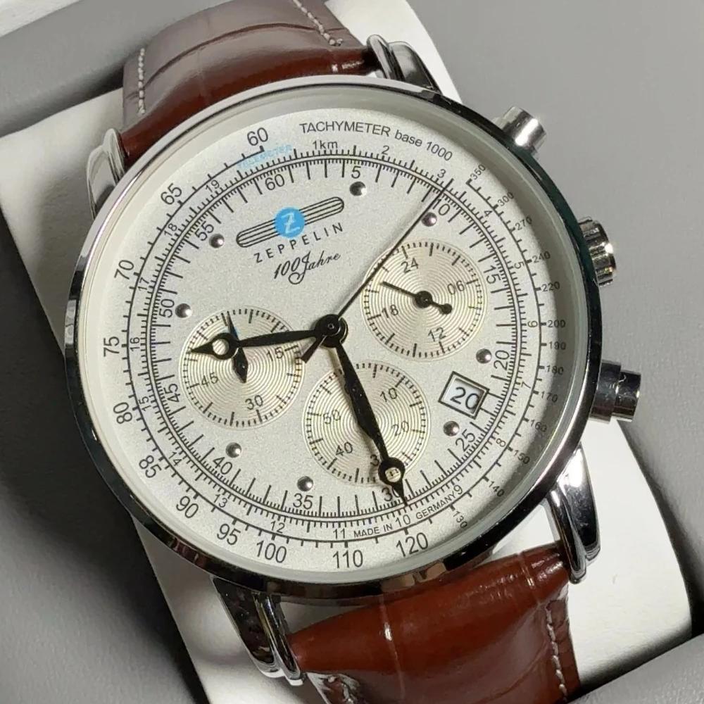 Montre Classique Homme Business et Loisirs, Chronographe Multifonctionnel à Trois Cadrans avec Secon