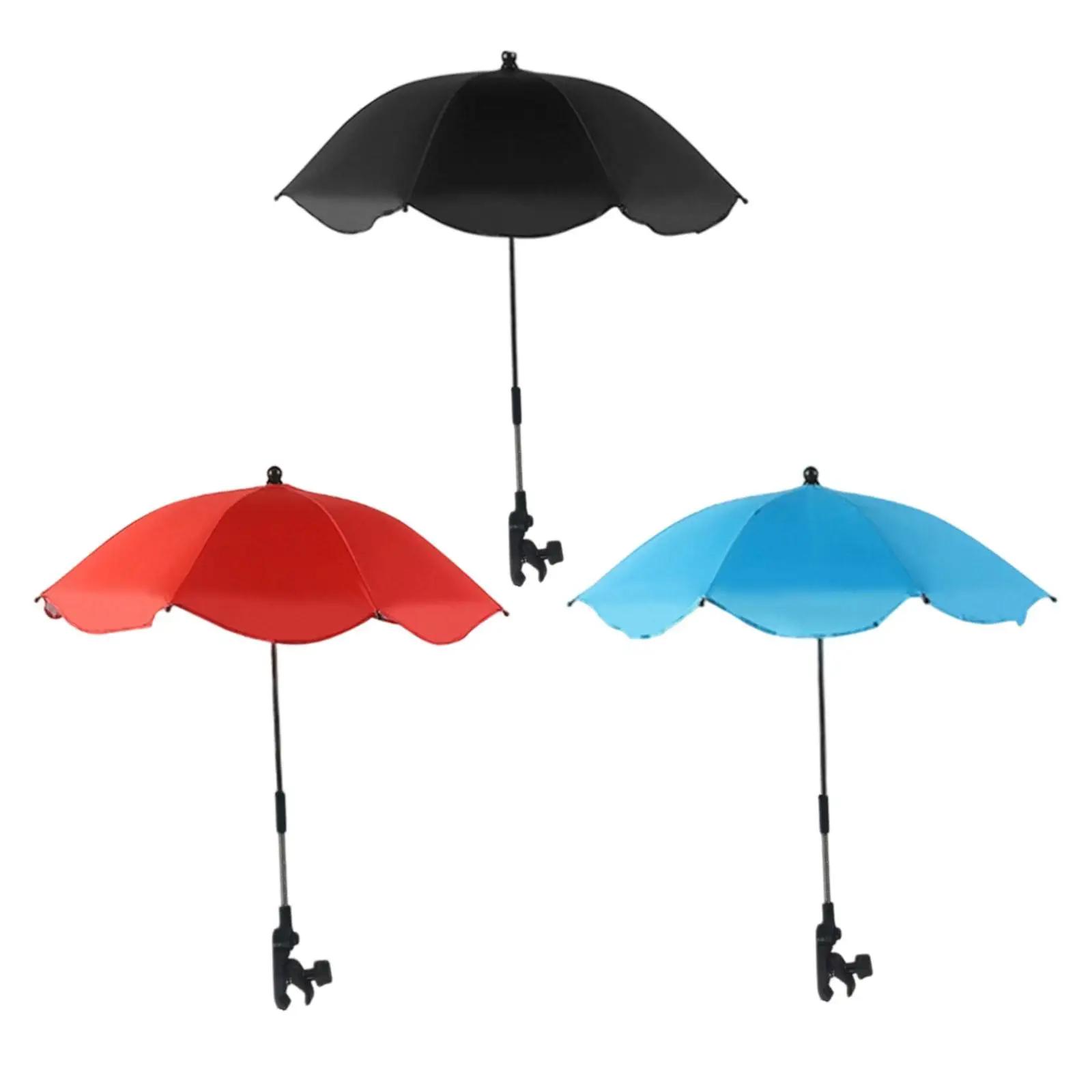 Parasol de poussette, chaise de Sport, Parasols avec pince réglable, Protection solaire, étanche, po