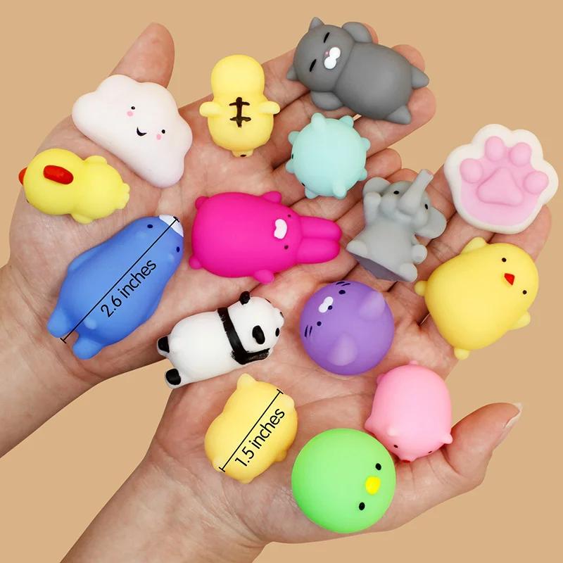 50-5 pièces Kawaii Squishies Mochi Anima jouets Squishy pour enfants balle anti-Stress presser cadea