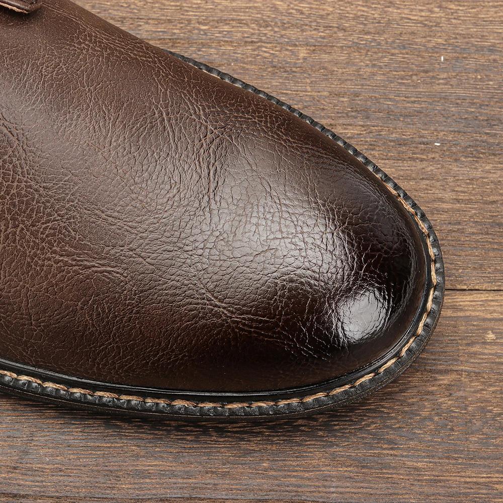 40 ~ 46 chaussures décontractées hommes marque de mode confortable 2024 chaussures en cuir hommes # 