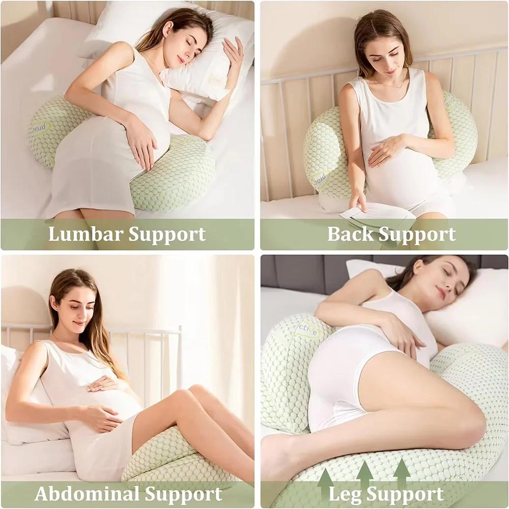 PANGDUBE oreiller de grossesse multifonctionnel pour femmes enceintes oreiller enceinte coussin d'al