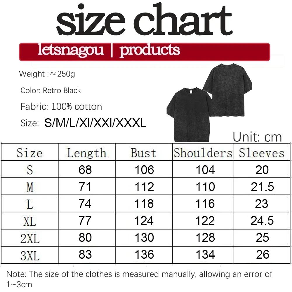 Japonais ombres hérisson lavé à manches courtes col rond Y2k T-Shirt hommes vêtements nouveau dans l