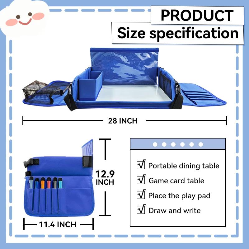 Plateau de siège de voyage pour enfants, pour voiture, Table de rangement de jouets pour enfants, pl