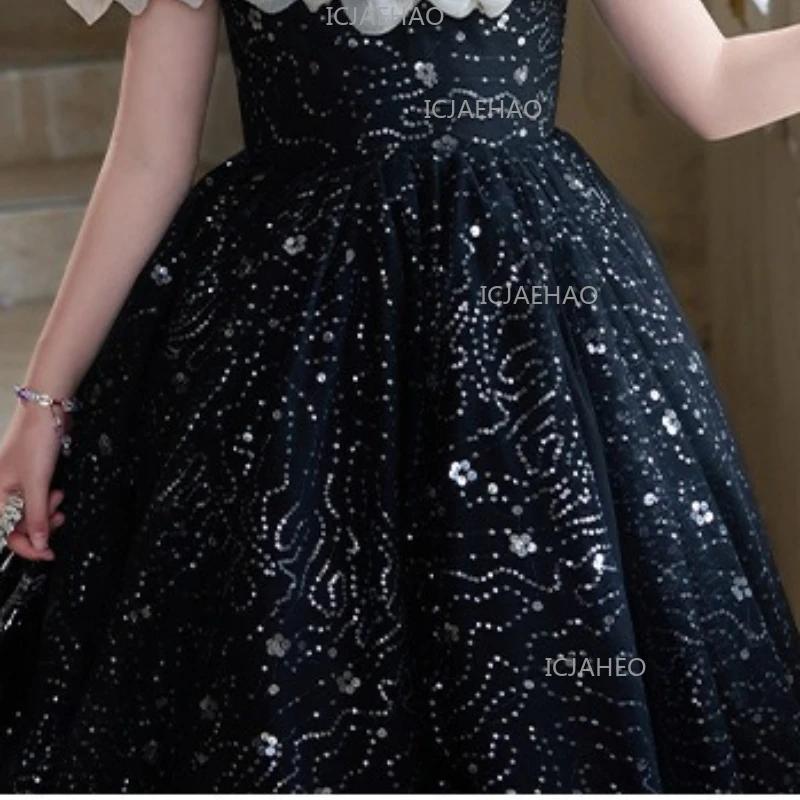 Robe de soirée formelle de princesse pour filles, idéale pour les fêtes d'anniversaire, les concours