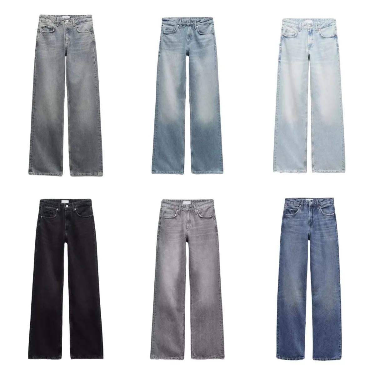 Z1975 jean long taille droite 2025 ETJ automne/hiver nouveau produit de lavage y2k jean classique po