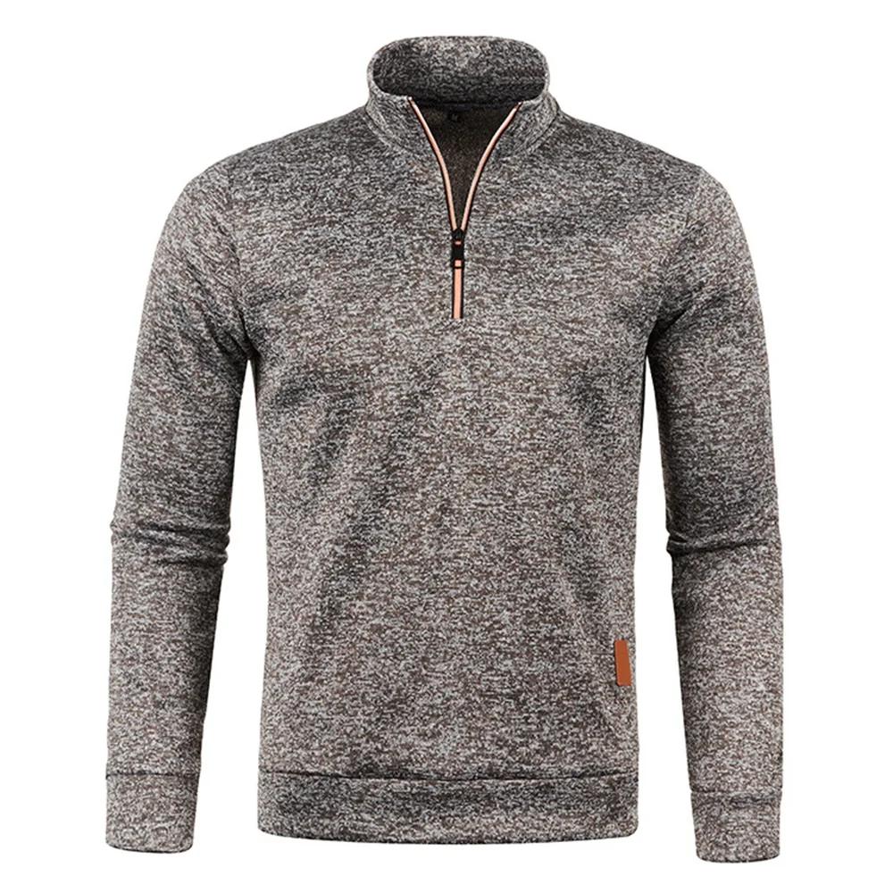 Hommes pull hommes plus épais sweats demi pull à fermeture éclair pour homme à capuche homme sweat a