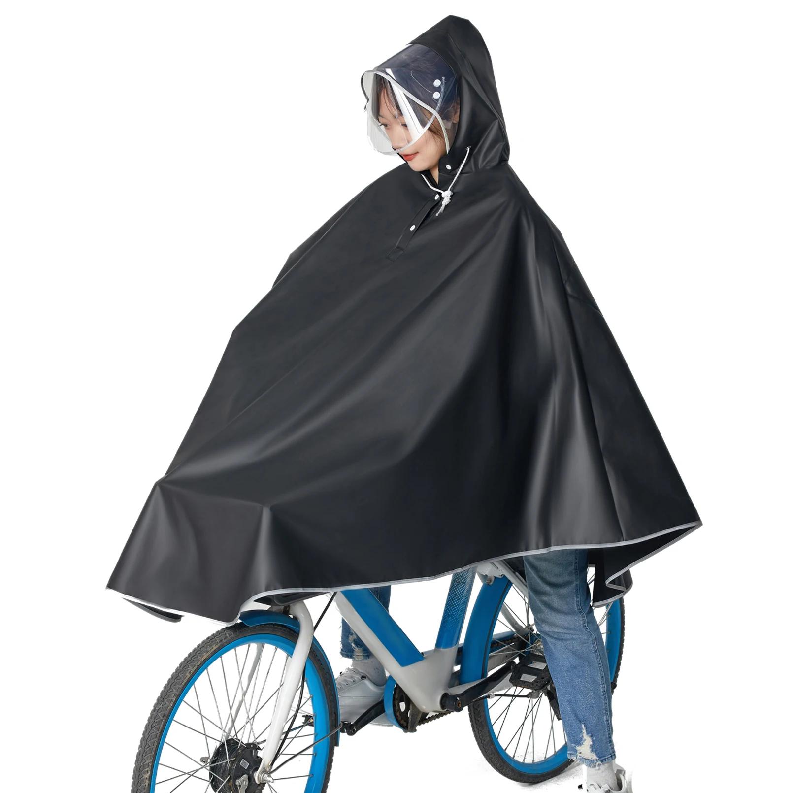Poncho de pluie imperméable pour vélo et femme et homme, léger et réutilisable, Capes de pluie à cap