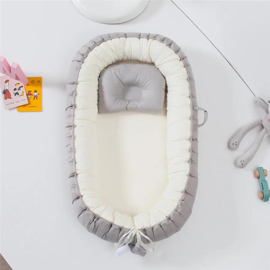Nid de bébé pour dormir, chaise longue pour nouveau-né, en coton, respirant, réglable, berceau dans 