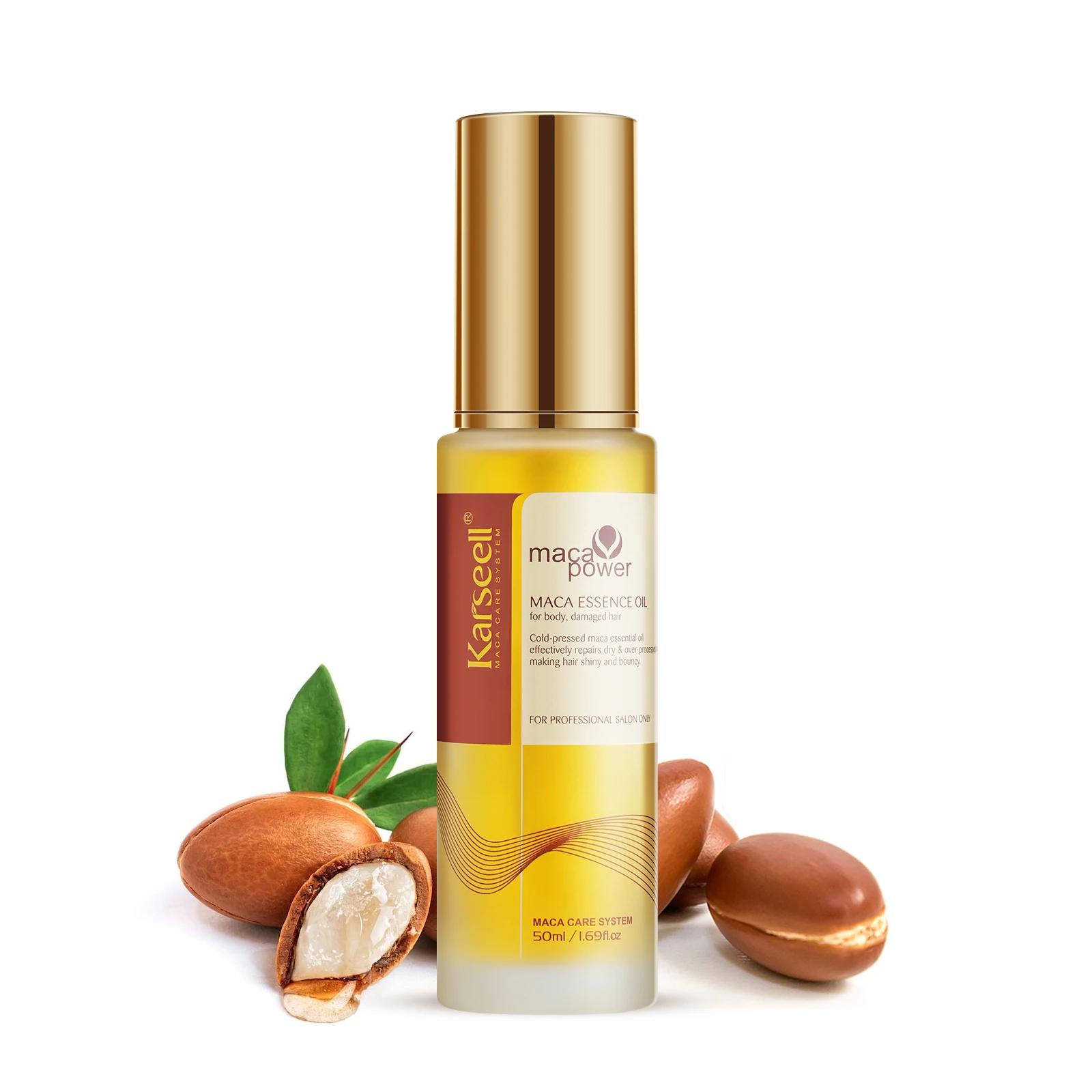 Karseell – huile capillaire pour la guérison des cheveux, pressée à froid, sans poids, huile d'argan