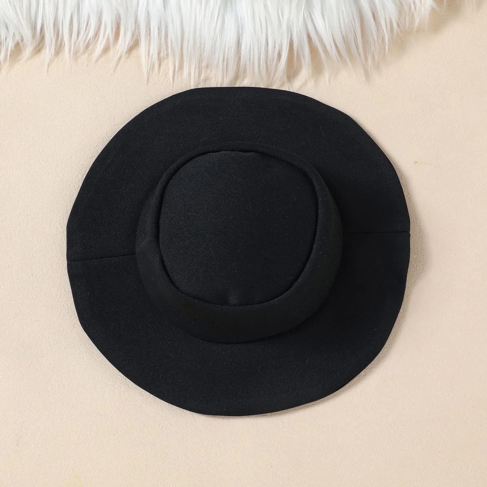 Tenues d'automne et d'hiver pour filles, ensemble 3 pièces, robe + ceinture + chapeau, nouveaux vête