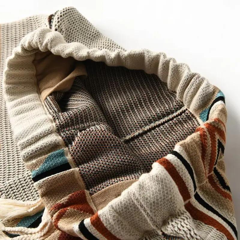 Short vintage américain pour homme, vêtement de plage, fin et respirant, style navajo, avec des docu