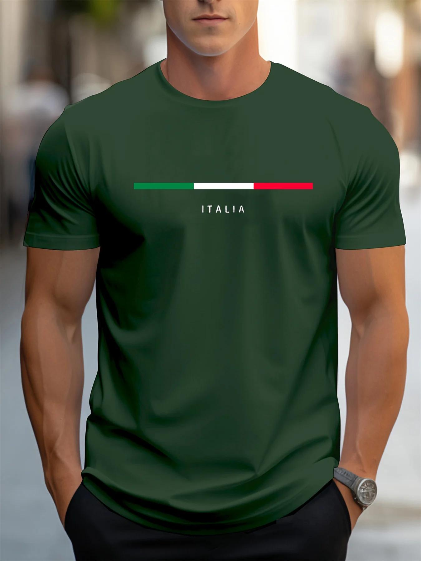 T-shirt manches courtes col rond homme, 100 coton, à la mode, décontracté, ample, grande taille, mot