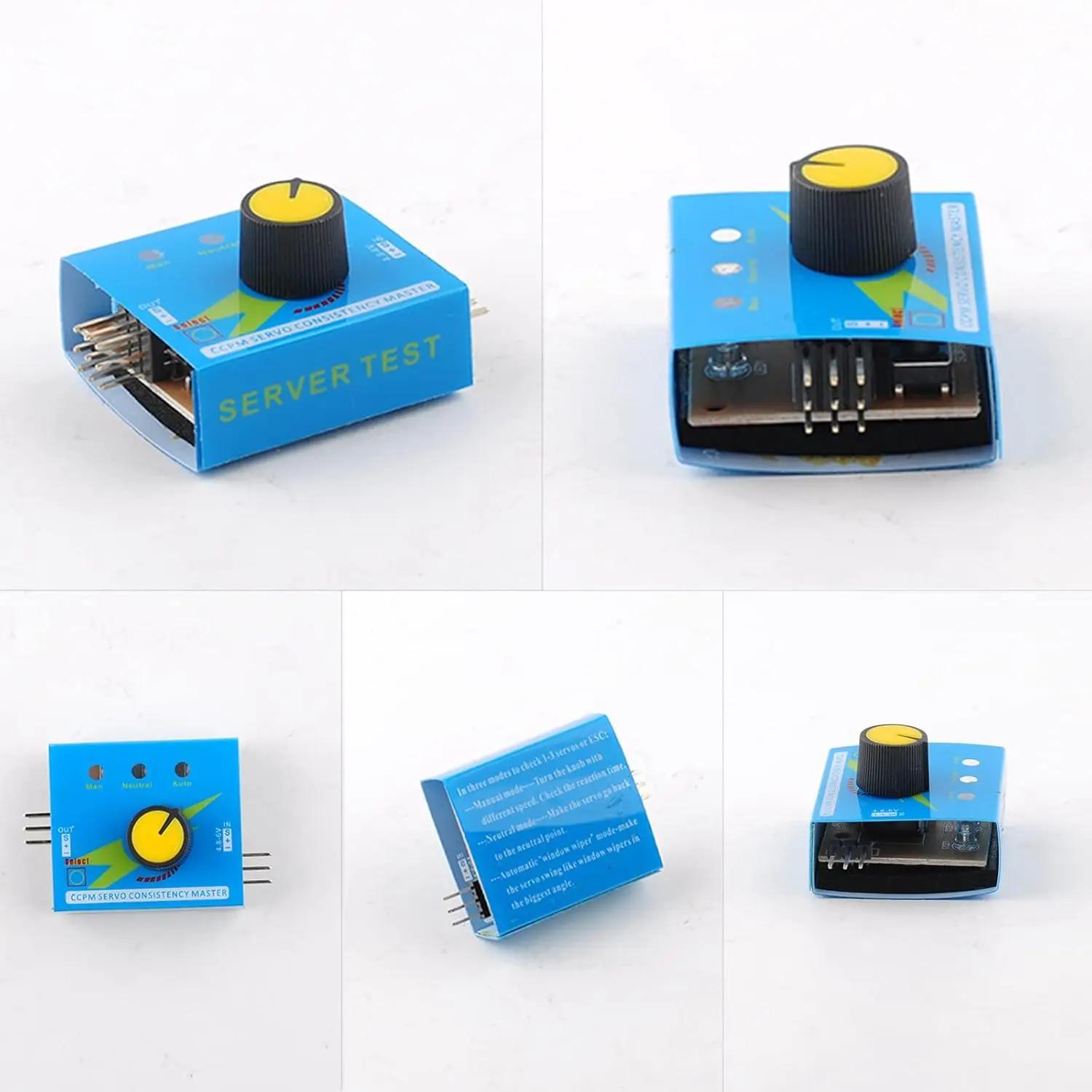 Testeur de servomoteur numérique 3CH, contrôleur de vitesse ESC, vérificateur CCPM, maître de Consis