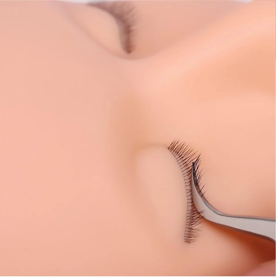 Tête de mannequin pour la pratique de l'extension de faux cils, accessoires pour le visage, ensemble