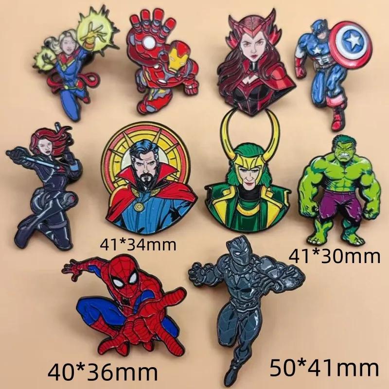 10 Pièces Broches Créatives en Alliage à l'effigie de Personnages de Dessins Animés pour Accessoires