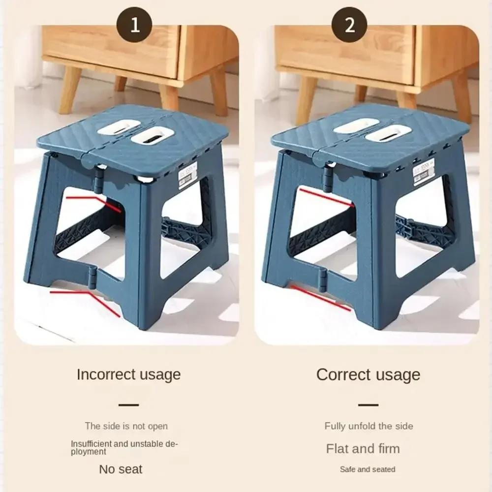 Tabouret pliant Portable pour enfants et adultes, chaise de selle en plastique épais pour activités 