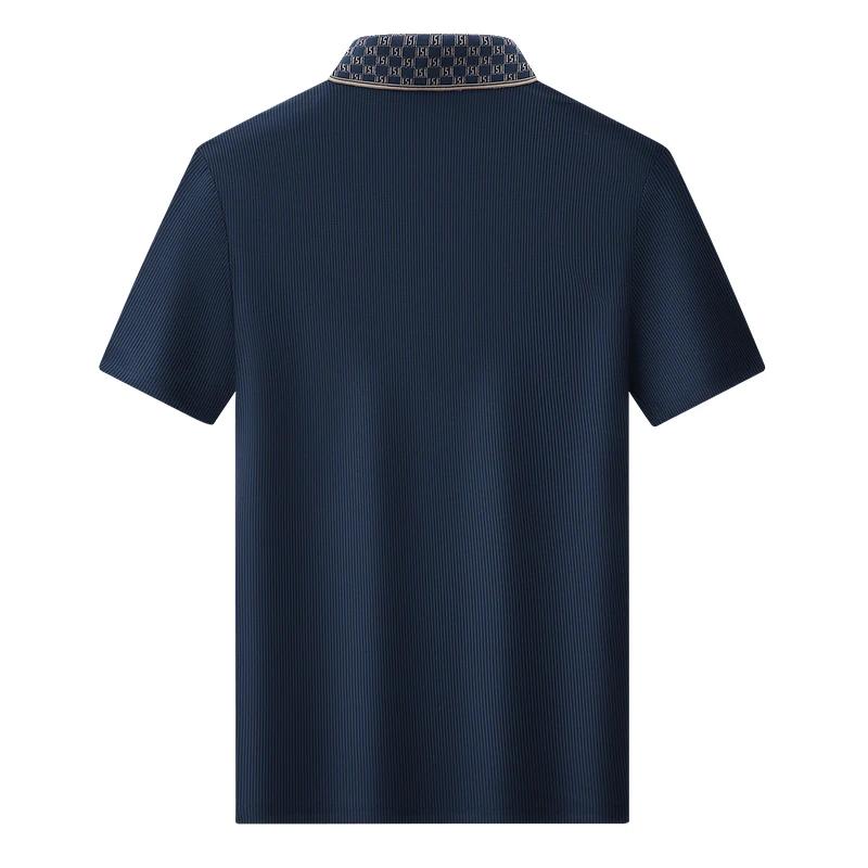 Polo hommes 7xl 8xl 9xl été 2025 nouveau haute qualité hommes à manches courtes Polo soie glacée hom