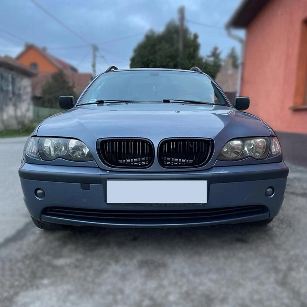 Pour BMW E46 2/4 portes série 3 2002 2003 2004 2005 318i 320i 325i 330i calandre noir brillant avant