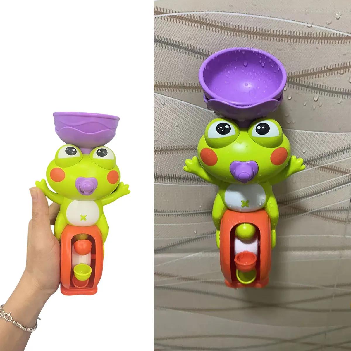 Nouveau grenouille/oiseau roue à eau jouet de bain pour enfants enfant jeu d'eau dans la douche Mont