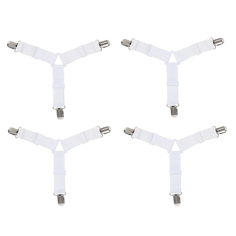 Sangles de drap de lit, attaches élastiques réglables, supports de draps pour housse de matelas, dra
