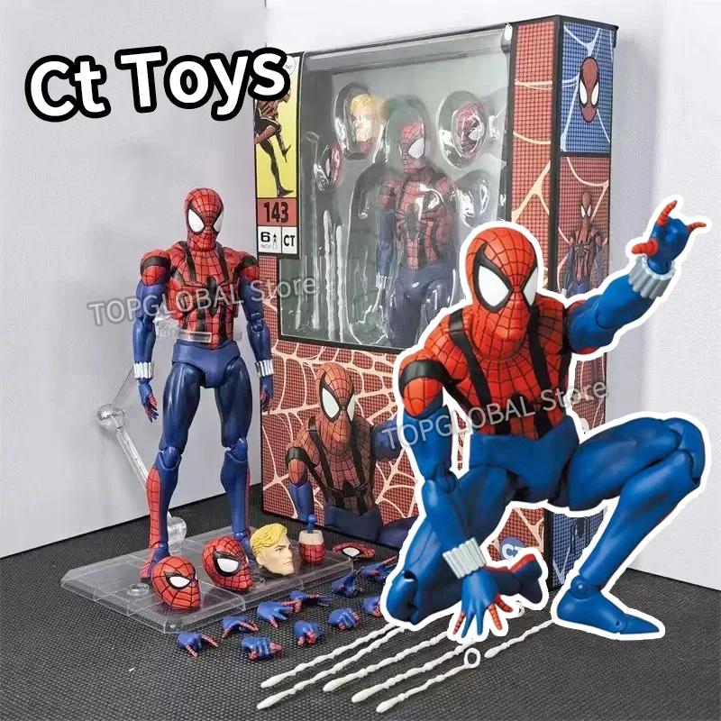Nouveau CT jouets Spiderman Figure Mafex 185 Miles Morales 2099 Costume classique Spider-Man Figurin