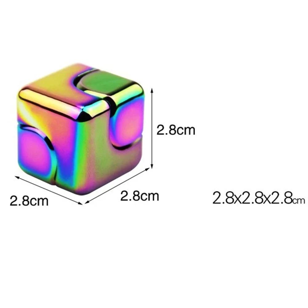 Cube de dés à décompression carré, Anti-anxiété, jouets du bout des doigts, Fidget Spinner, jouets d
