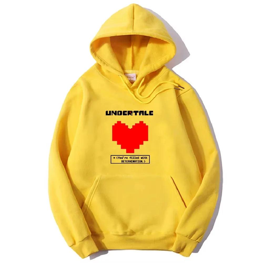 Jeu Undertale : Vous êtes plein de détermination. Sweats à capuche imprimés pour hommes et femmes, v