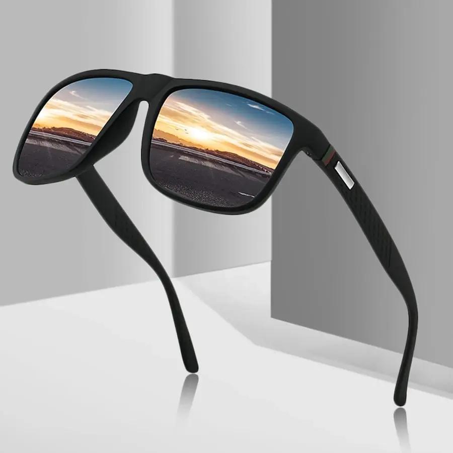 Lunettes de soleil carrées vintage pour hommes et femmes, lunettes de soleil de créateur, lunettes d