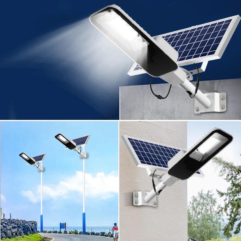 Lampe solaire puissante d'extérieur, 6000mah, étanche, automatique, du crépuscule à l'aube, pour Gar