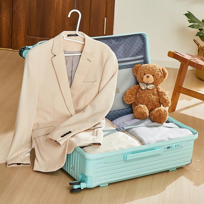 Bagage roulant de grande capacité de 20 à 26 pouces, avec porte-gobelet, sac de voyage, support de t