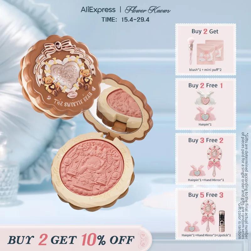 [NOUVEAU]Flower Knows The Sweetie Bear Collection Blush en satin de soie