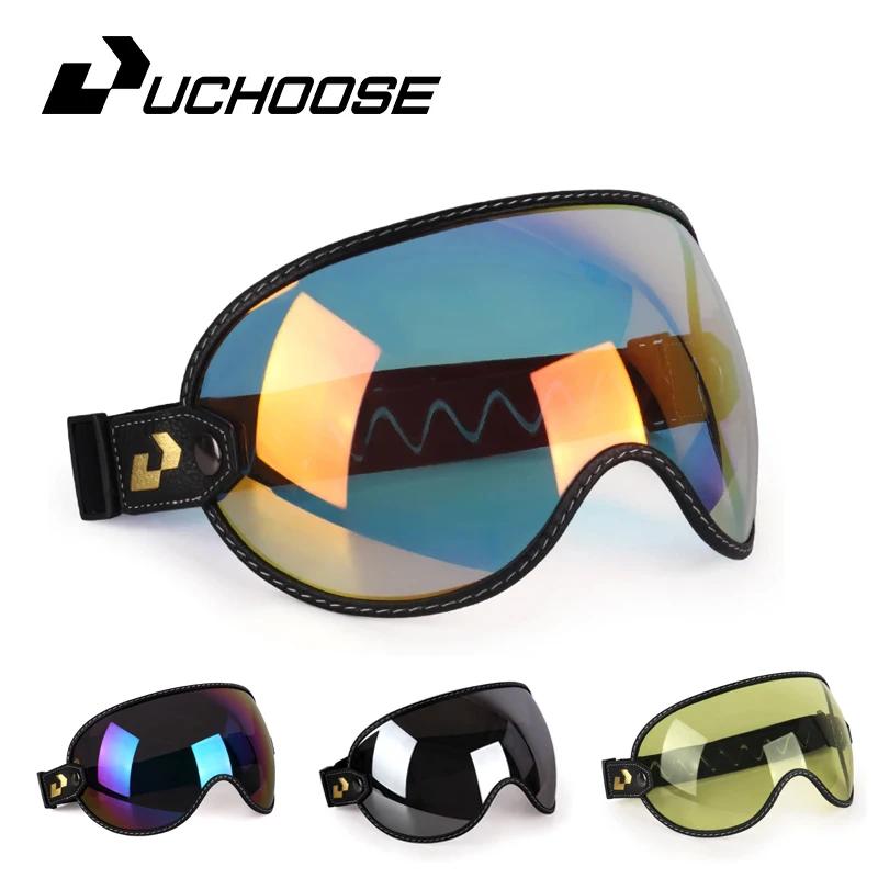 SOMAN – demi-casque de moto, rétro, visage ouvert, Vintage, bouclier à bulles, visière, lentille, lu