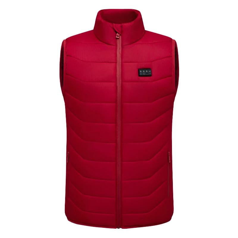 Nouveau ample décontracté col montant hiver 28 zones gilet chauffant Intelligent hommes femmes chaud