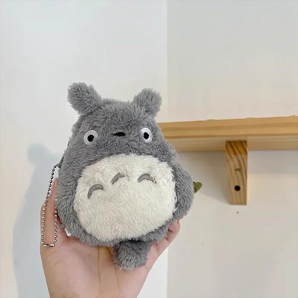 Porte-monnaie chat mignon Anime, petit portefeuille en peluche douce avec fermeture éclair pour enfa