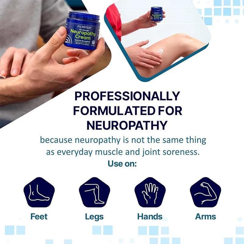 Crème de neuropathie Extra forte pour les articulations des pieds, apaise le nerveux, soulagement ra