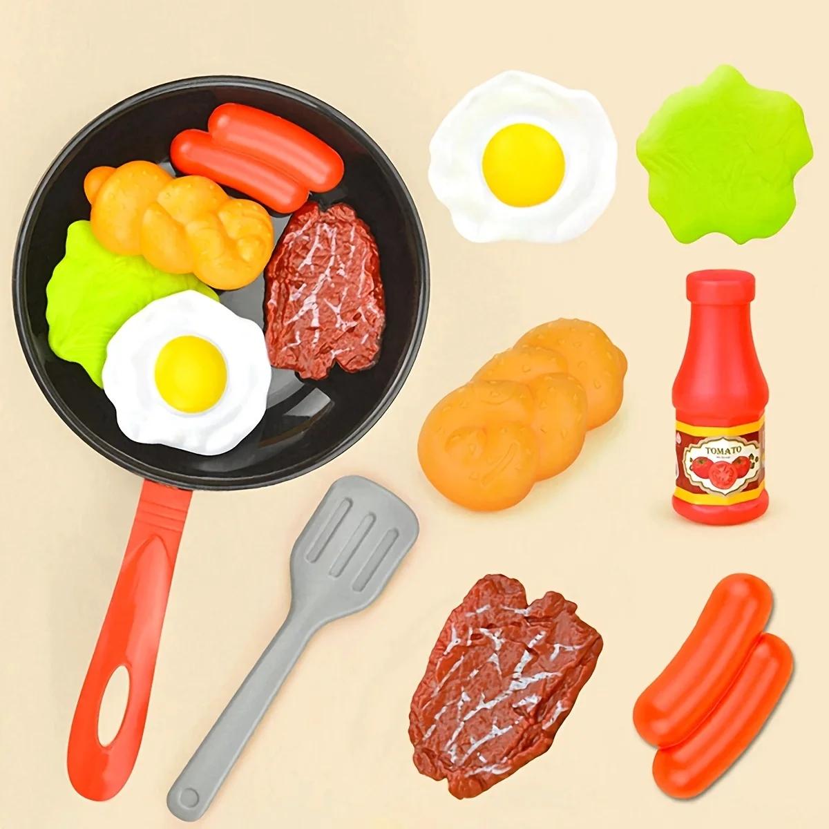 8 pièces enfants cuisine nourriture jouets Simulation ustensiles de cuisine jeu ensemble semblant jo