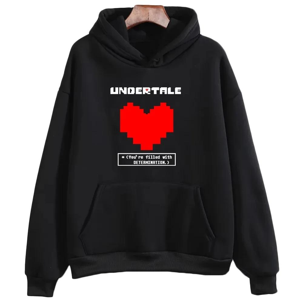 Jeu Undertale : Vous êtes plein de détermination. Sweats à capuche imprimés pour hommes et femmes, v