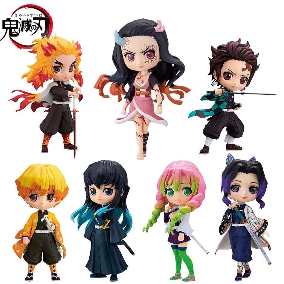Figurine de tueur de démons de 15cm, jouet Nezuko Tanjirou Zenitsu Inosuke Kyoujurou Shinobu Giyuu Q