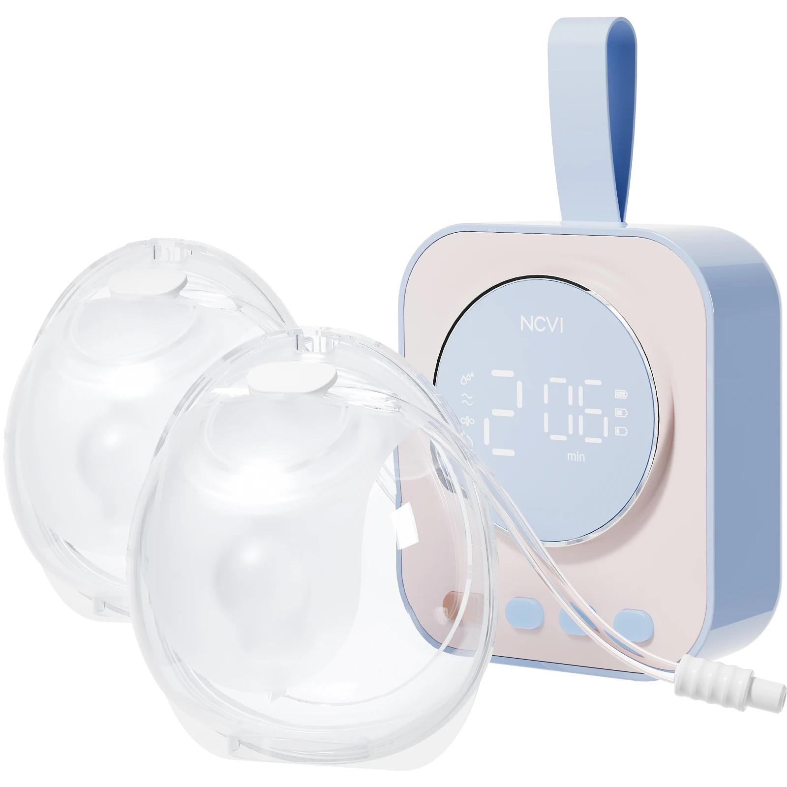 Tire-lait portable mains libres NCVI, combiné avec un moteur solide et des tasses portables, 4 modes