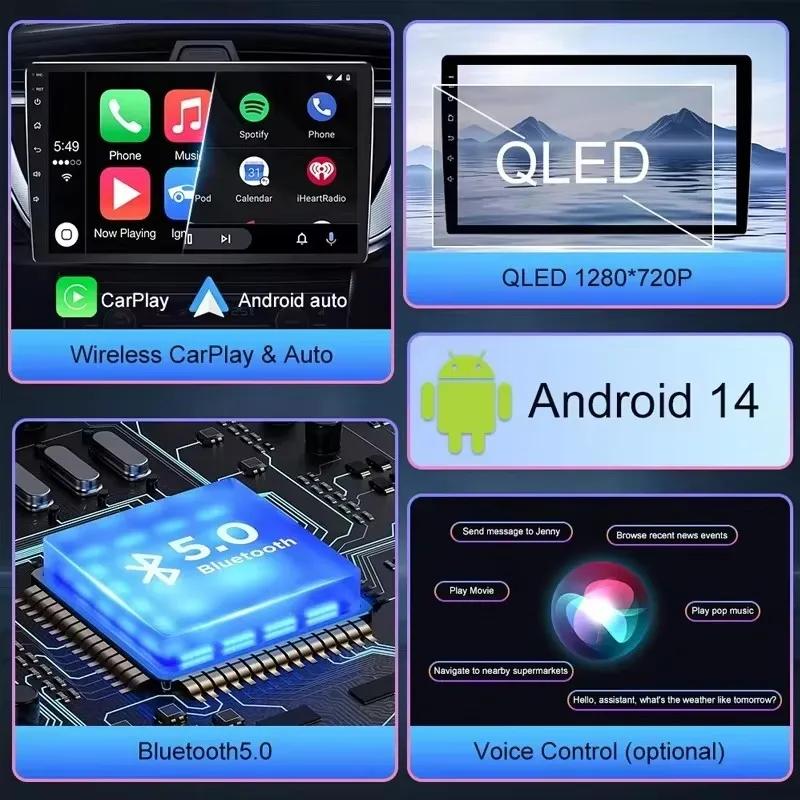 Autoradio Android 16 9 pouces pour NISSAN Micra K13 March K13 2013-2017 Carplay Écran Auto Sans 2din